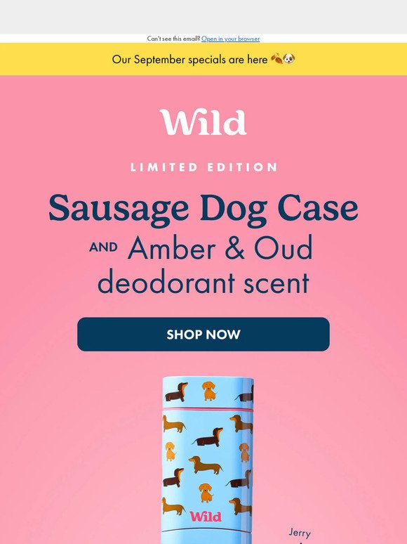 Sausage Dog case and Amber & Oud scent out now for a limited time!