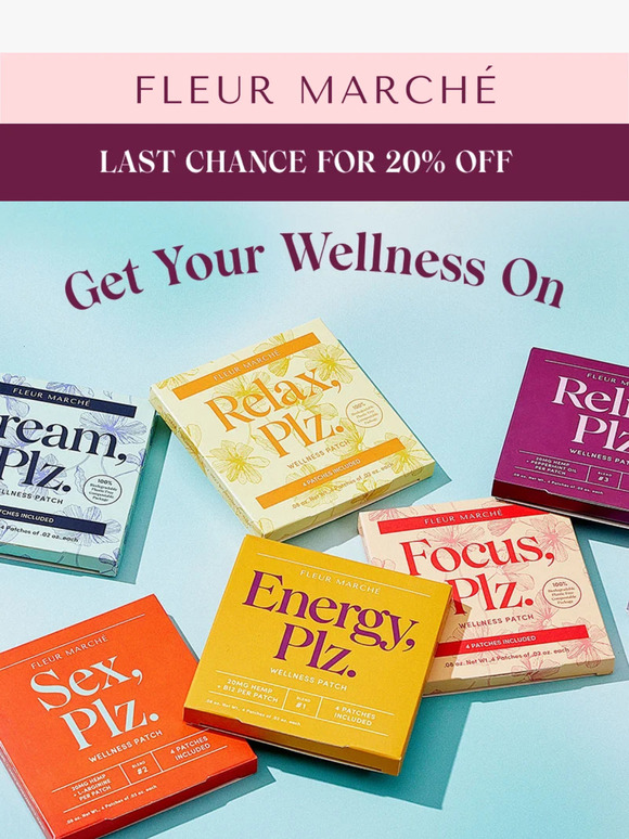 LAST CHANCE FOR 20% OFF!