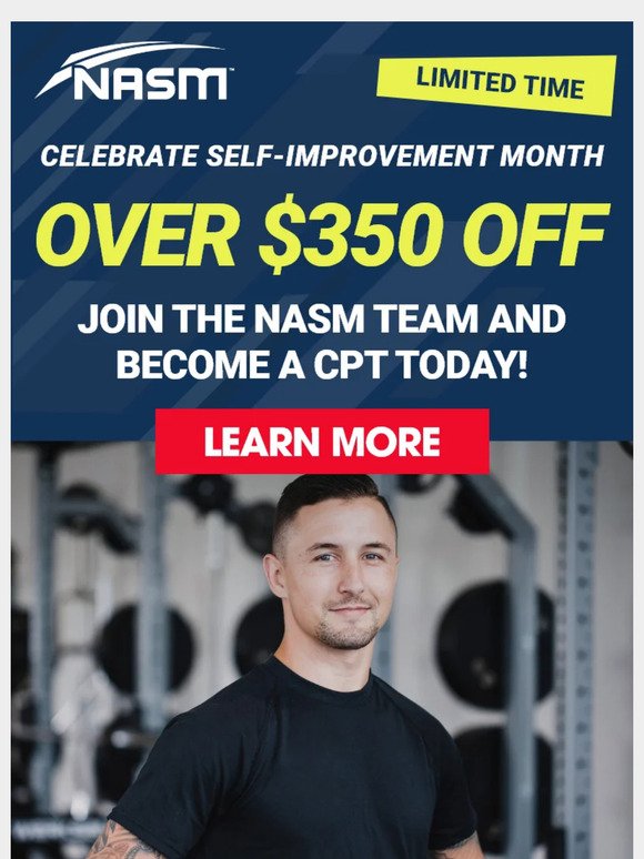 Improve Your Career with Help from NASM 😍