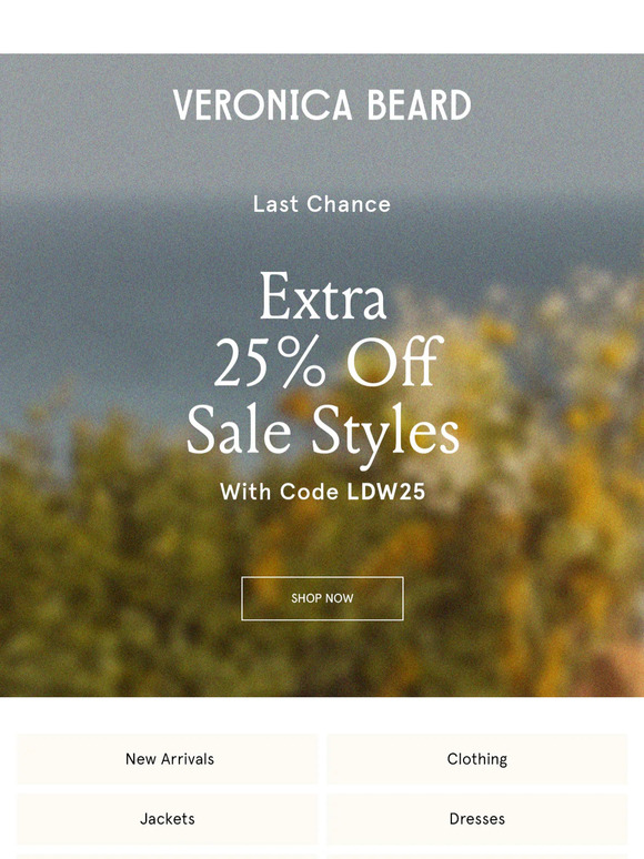 Final Hours: Extra 25% Off Sale Ends Tonight