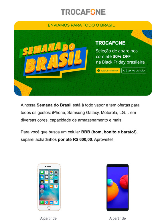 Celulares por até R$ 600,00? Aqui tem! 😍📲