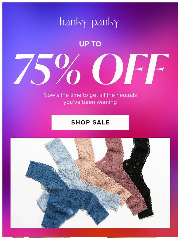 Don’t Miss up to 75% off SALE