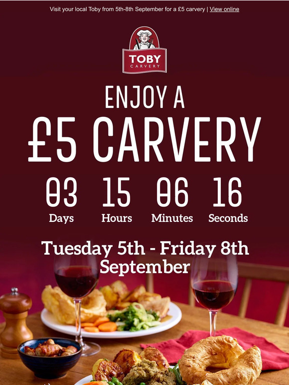 Toby Carvery Table Booking we wish you a Toby Christmas