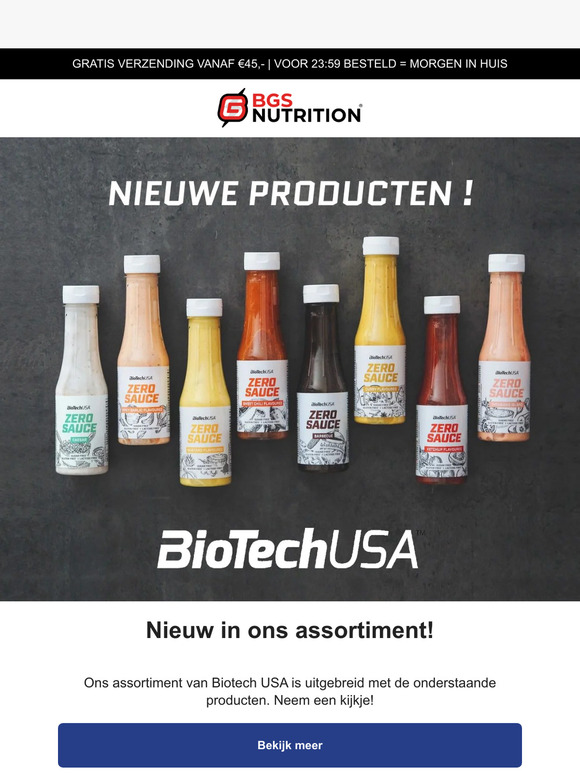Nieuwe Producten van Biotech USA !