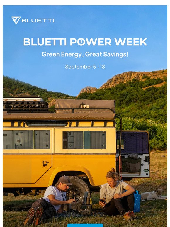 BLUETTI POWER WEEK! Green Energy, Great Savings!⚡