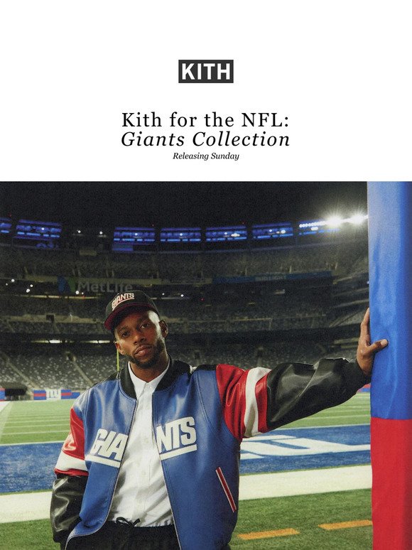 Kith for the NFL: Giants Collection Campaign