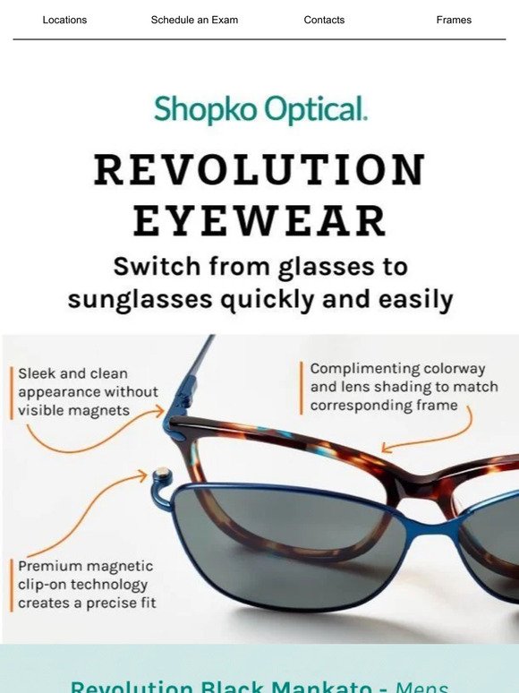 In a Snap – Go from Glasses to Sunglasses with Magnetic Clip-on Technology