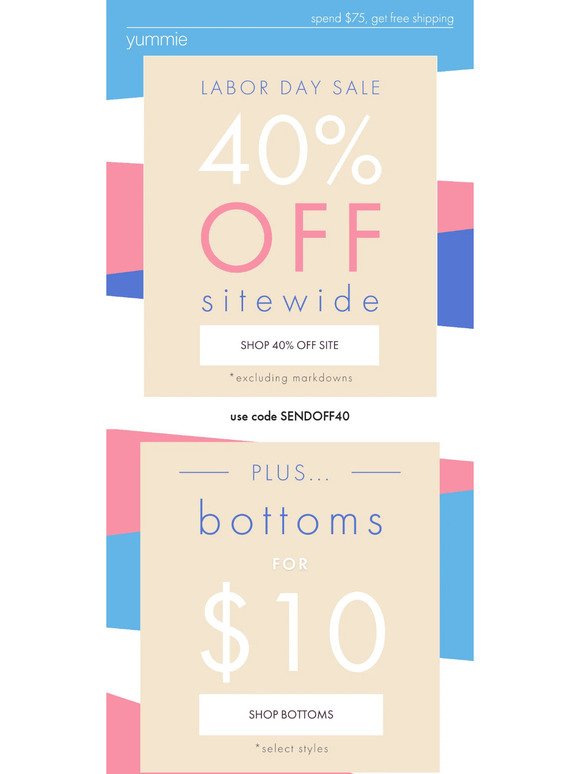 ⏰ LAST DAY for 40% Off Sitewide! And...