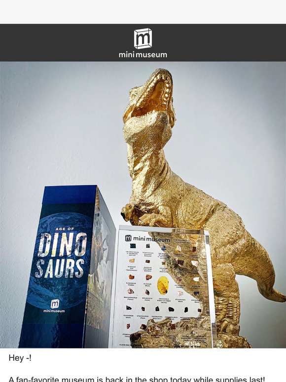 Mini Museum Age of Dinosaurs is BACK! 🦖
