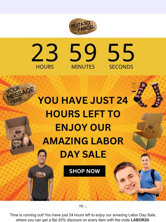 Final 24 Hours! Labor Day Sale Ends Soon! 🕒🛍️