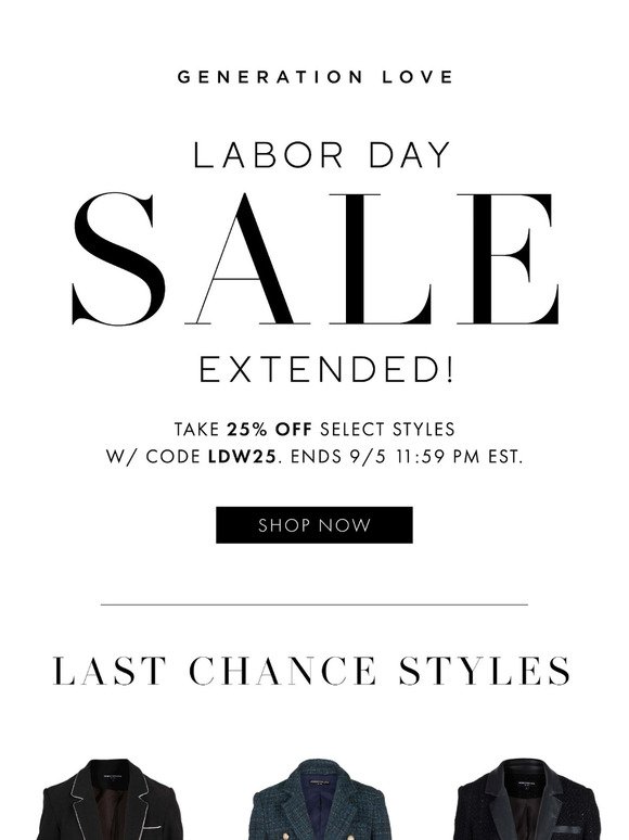 SALE | Extended!