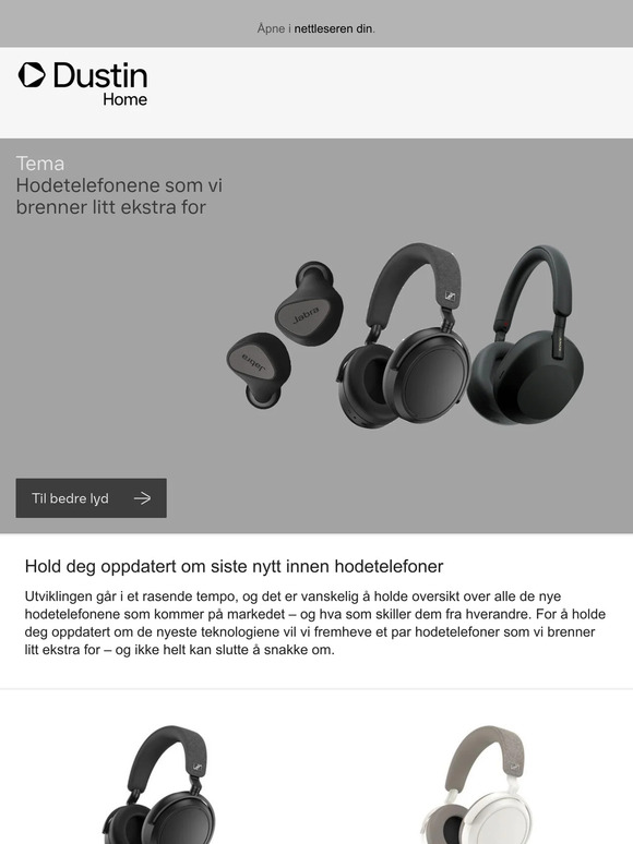 Hodetelefonene som vi brenner litt ekstra for