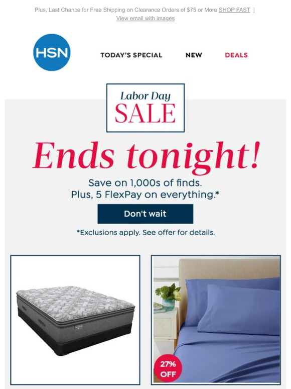 Final Hours! Labor Day Sale Ends Tonight