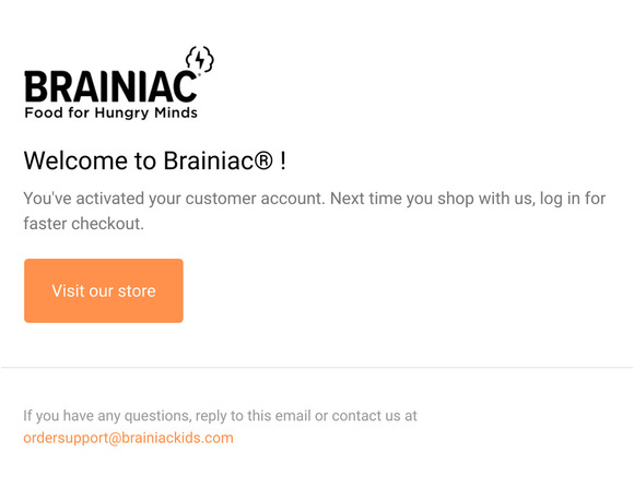 Customer account confirmation