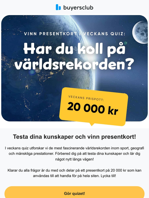Ett nytt Quiz har startat!
