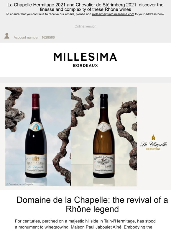 Domaine de la Chapelle: the quintessence of northern Rhône