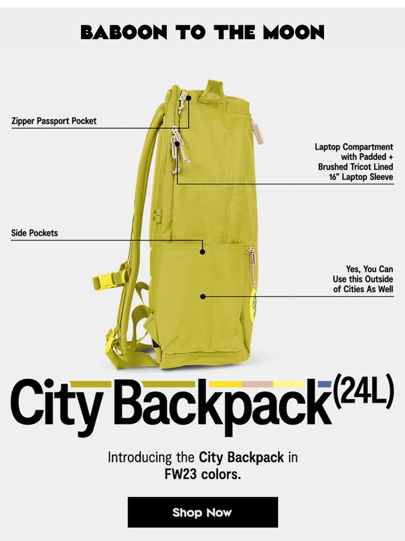 City Backpack (24L) Citronelle