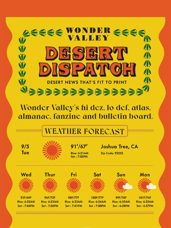 Wonder Valley Desert Dispatch V.15 Milled