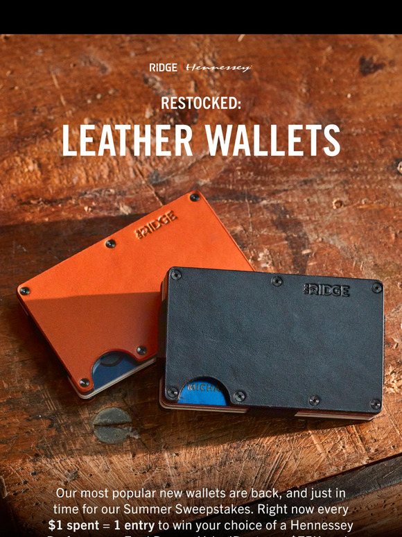 RESTOCKED: Leather Wallets