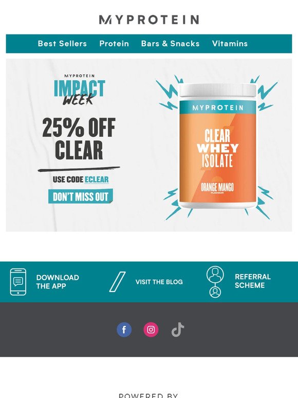 Email Exclusive: 25% off Clear.