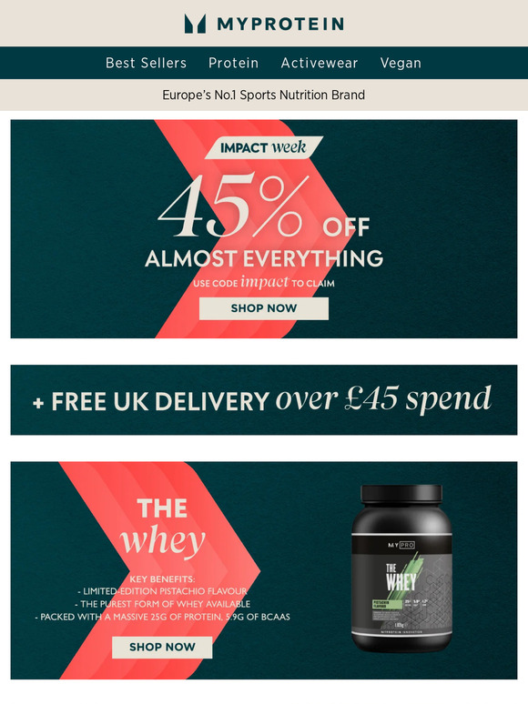 45% off with code IMPACT