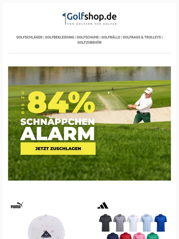 ⛳️🏌️‍♂️🔥 Sensationelle Schnäppchen für Golfbegeisterte ⛳️🏌️‍♂️ - Spare bis zu 84% im Golfshop.de Outlet! 💰🛍️