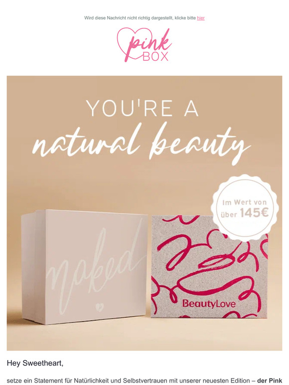 Pink Box Beautyabo Entdecke Unsere Neue Pink Box Naked Milled