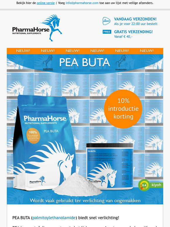 Nieuw in ons assortiment: PEA BUTA