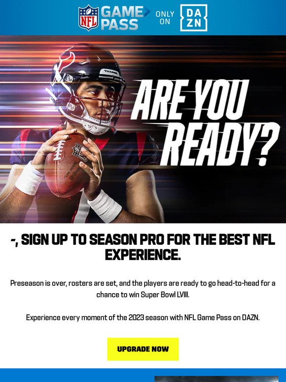 nfl game pass pre season