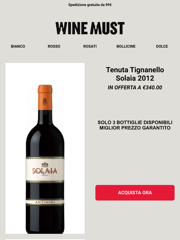 ⚡SPECIALE 4 VINI RARI 💣 Solaia 2013, Solaia 2012, Petrolo Galatrona Doppio Magnum 2019,Roberto Voerzio Barolo Fossati 2015