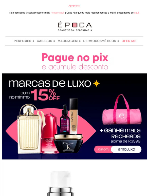 Campeões de venda: Mineral 89 com 35% OFF, Libre com 38% OFF!