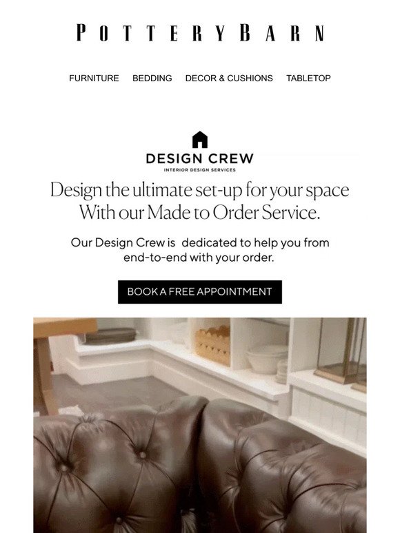 Customize your furniture with the help of our Design Crew