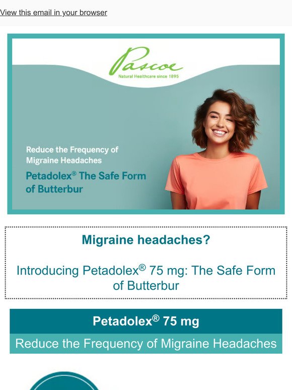Petadolex® 75 mg: Reduce the Frequency of Migraine Headaches