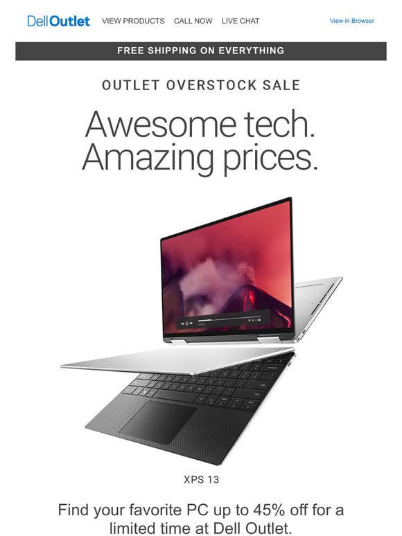 Tick-Tock! Time for an affordable PC update at Dell Outlet.
