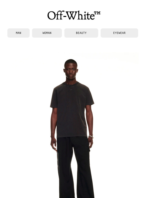 Off-White c/o Virgil Abloh Off Whitetm Black Nylon Wide Leg Trousers for  Men