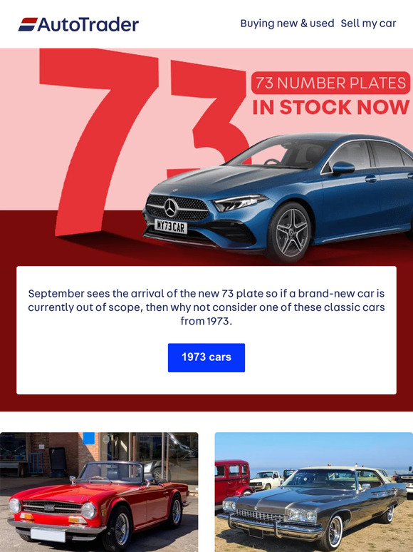 Celebrating the new 73 plate with gems from 1973
