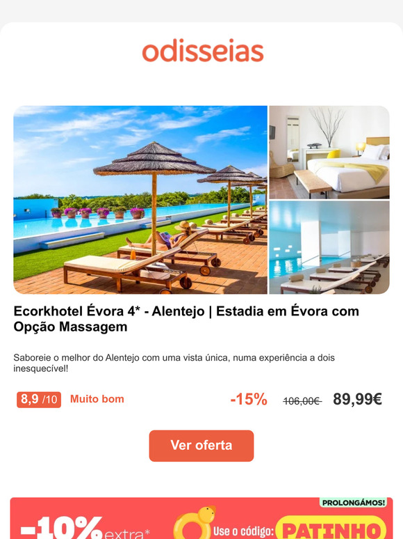 Experimente: Ecorkhotel Évora 4* - Alentejo | Estadia em Évora com Opção Massagem