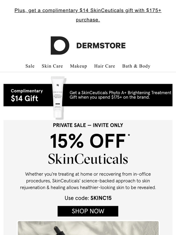 15% off SkinCeuticals' anti-aging must-haves