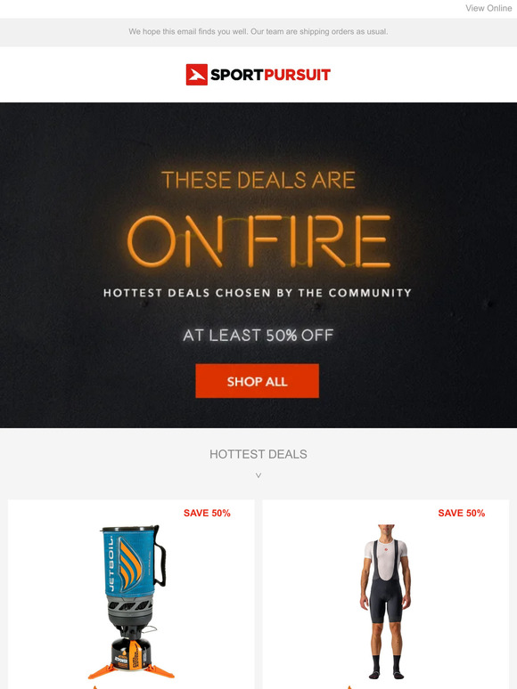 SportPursuit Coming in HOT Milled