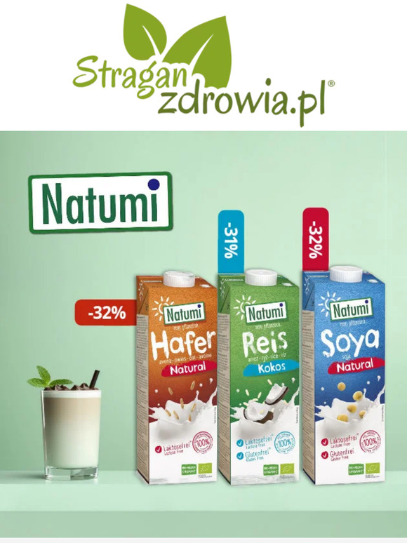 MEGA promocja na napoje NATUMI - Rabaty do -32%