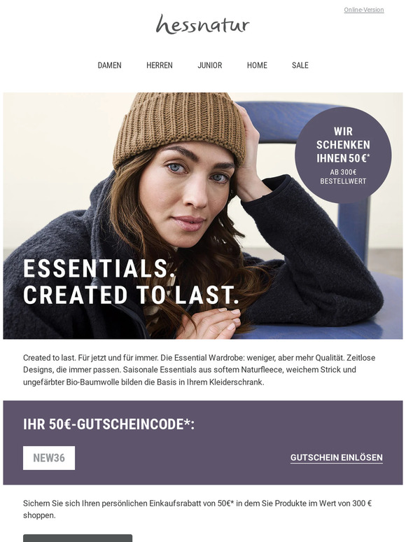 Für Sie: 50€ Gutschein 🎀