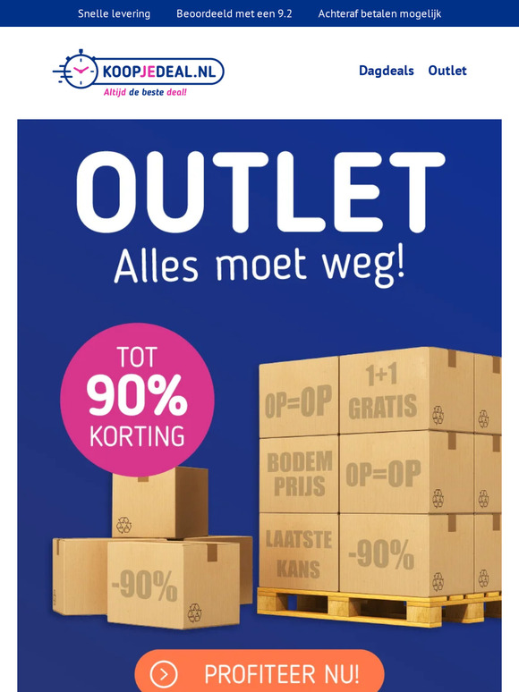 Je deal ligt klaar - met 90% korting
