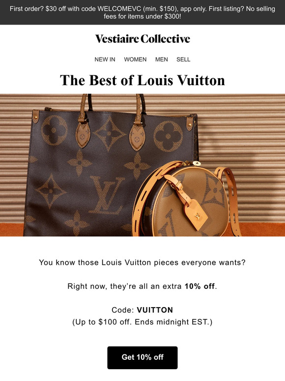 10% OFF LOUIS VUITTON
