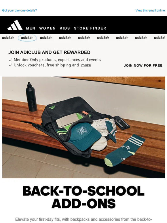adidas back-to-school add-ons
