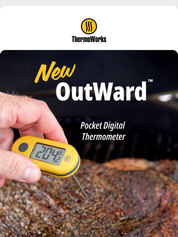 ThermoWorks NEW OutWard Pocket Digital Thermometer Milled