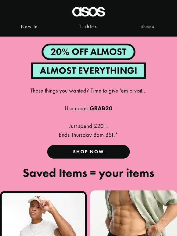 20% off almost everything!