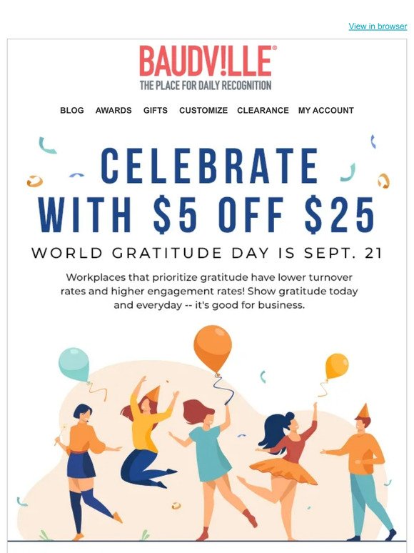Save BIG for World Gratitude Day