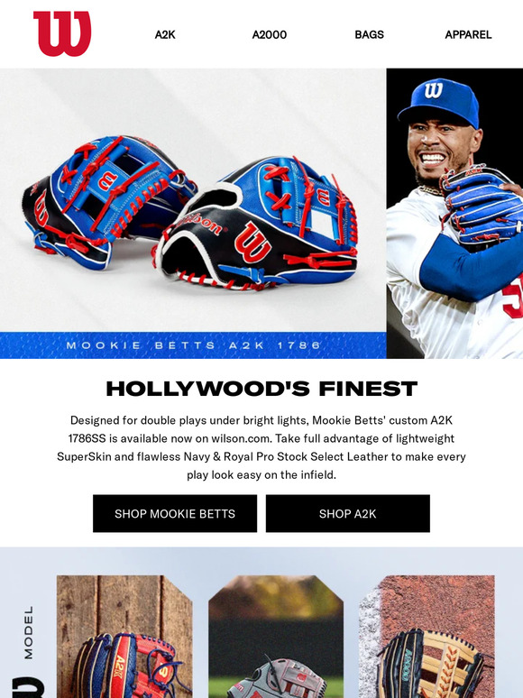 WILSON 2024 Mookie Betts A2K 1786SS Infield Model Baseball Glove - Hit  After Hit