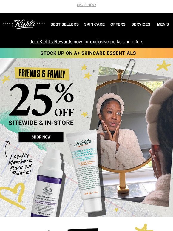 Cheers to Clear Skin! Enjoy 25% Off Friends & Family Sale