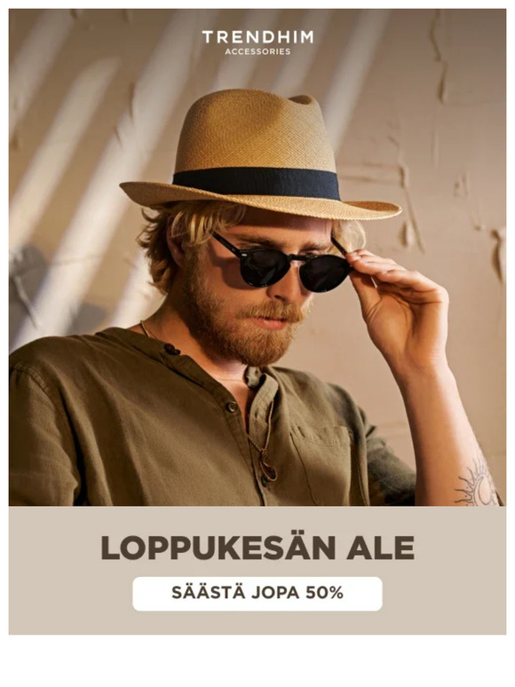 Jopa 50 % alennus aurinkolaseista!